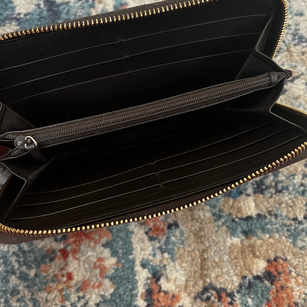 Microguccissima Pattern Leather Continental Wallet - image 5